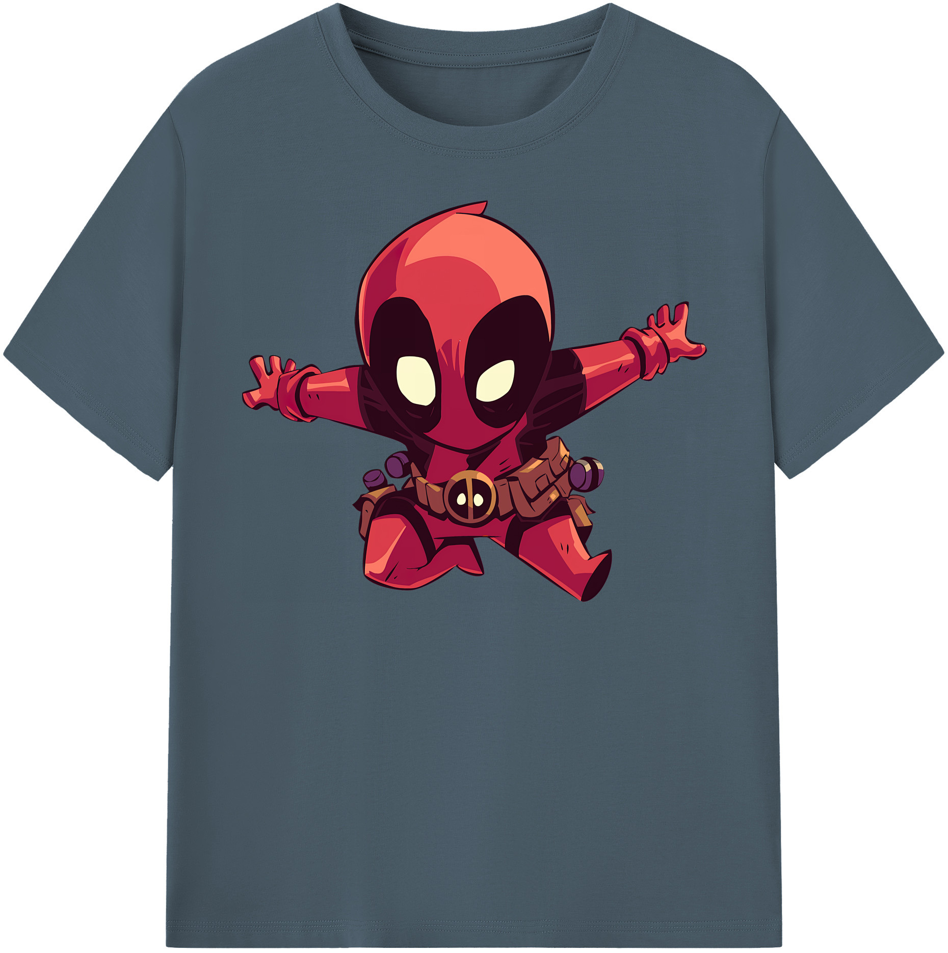 （画像用） Deadpool デッドプール 綿100％半袖Tシャツ（フロントプリント）